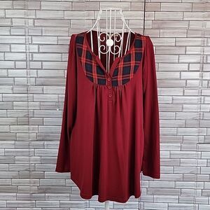 McKol relaxed fit tunic top Size L